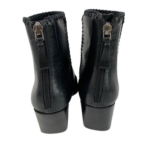 Alexandre Birman Benta Pieced Bootie Black Leather Ankle Sz 6.5/7 US 37 EU $750 - Picture 5 of 16